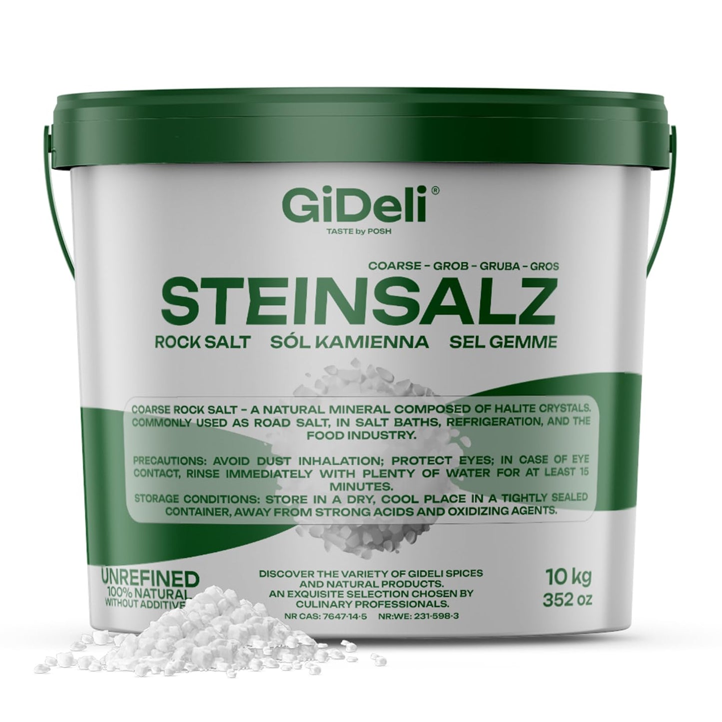Steinsalz grob für Bäder, 10 kg