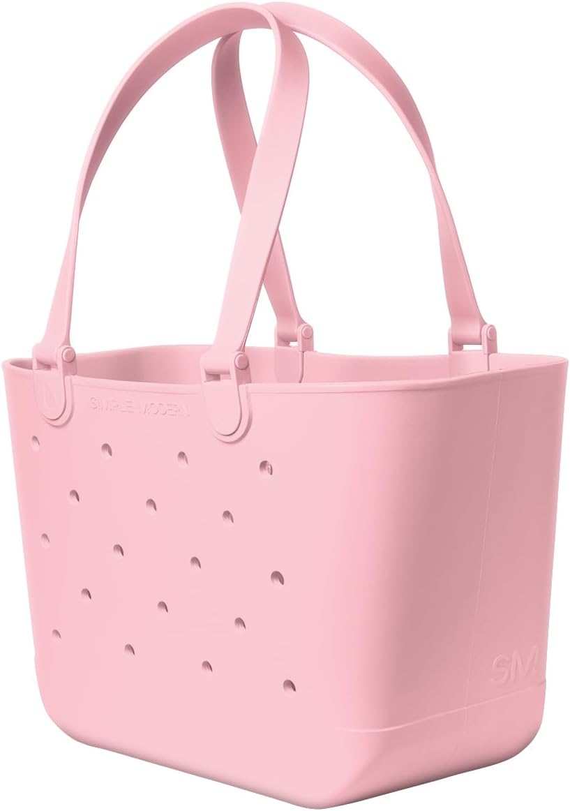 Grosse Tragetasche mit Reissverschlusfach, L Blush