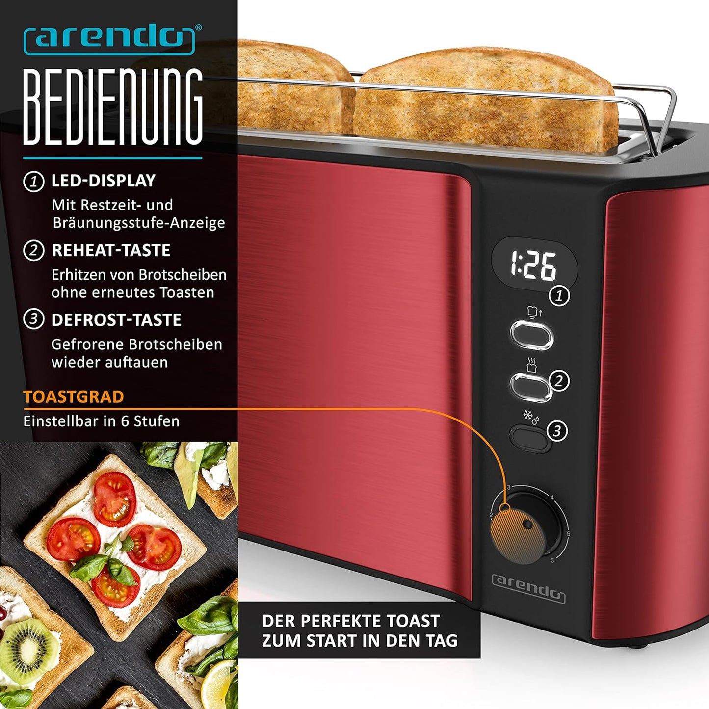 Wasserkocher mit Toaster Set