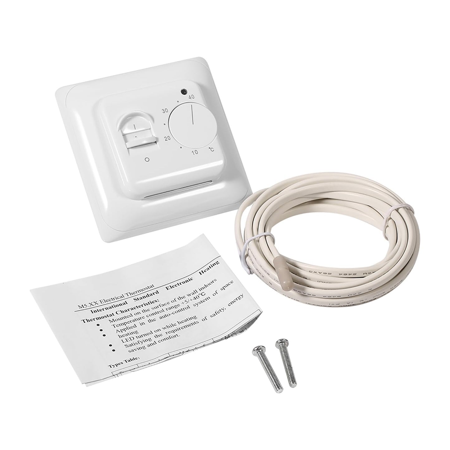Thermostat mit Sensorkabel für Heizung