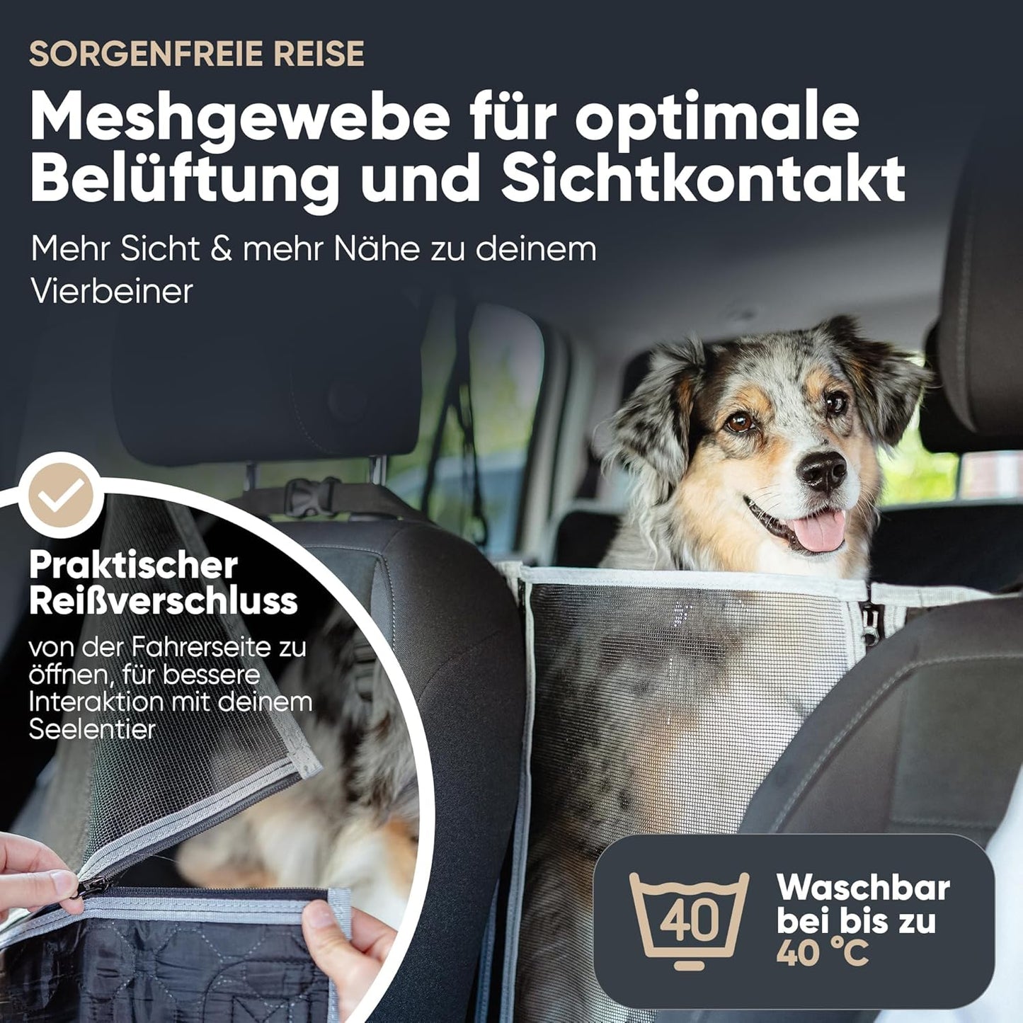 Auto Hundedecke, 130 x 63 cm