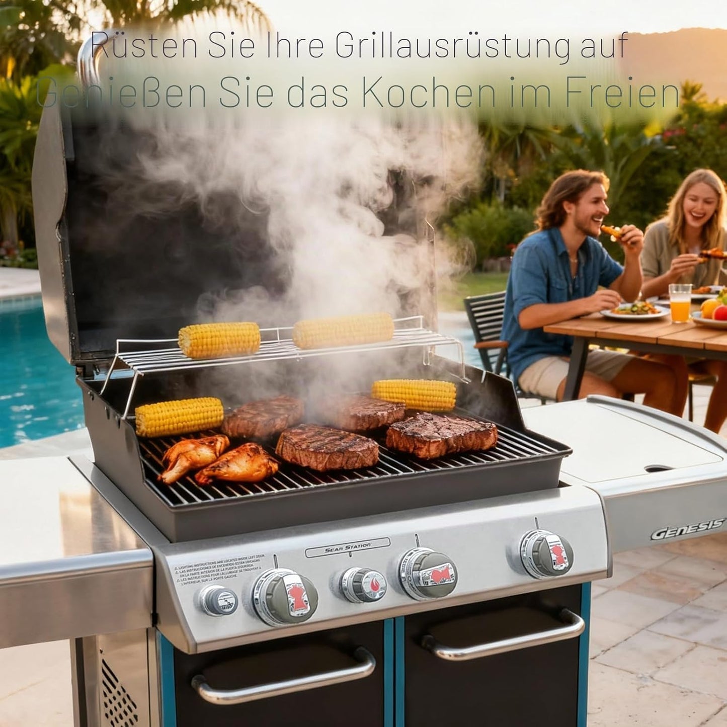Grillrost Set für Genesis, 7mm Stainless Steel for Genesis 300