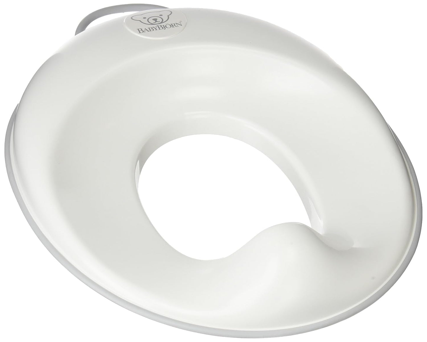 Toilettensitz, Weiss|Grau