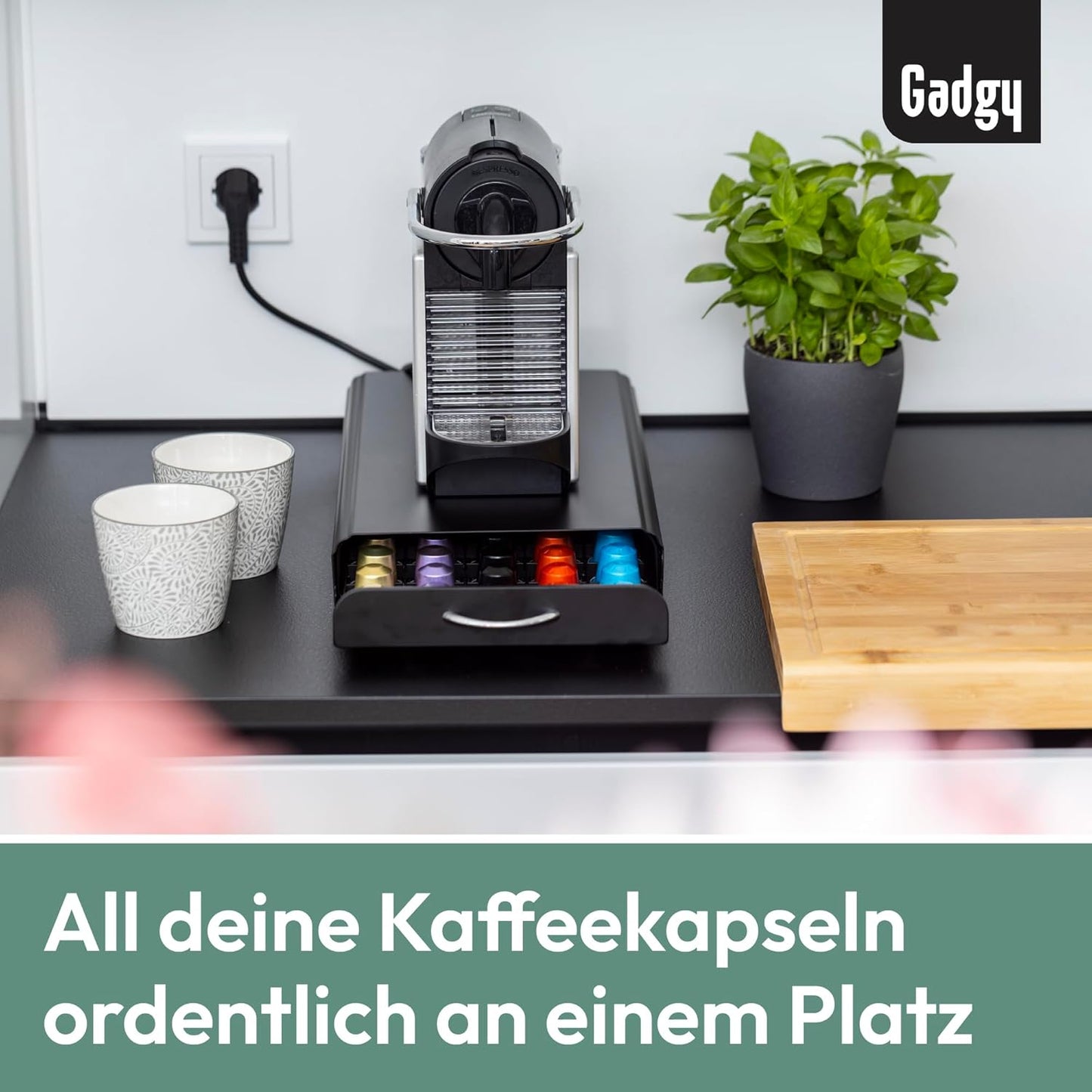 Kapselhalter für Nespresso, 50 Kapseln, 50 Nespresso Pods