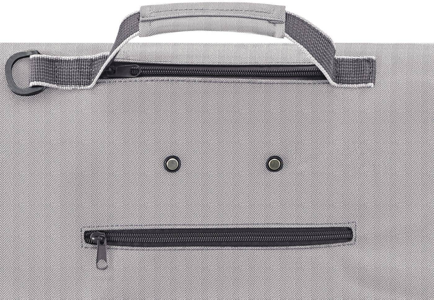 Tragbarer Einkaufstrolley, Herringbone Grey