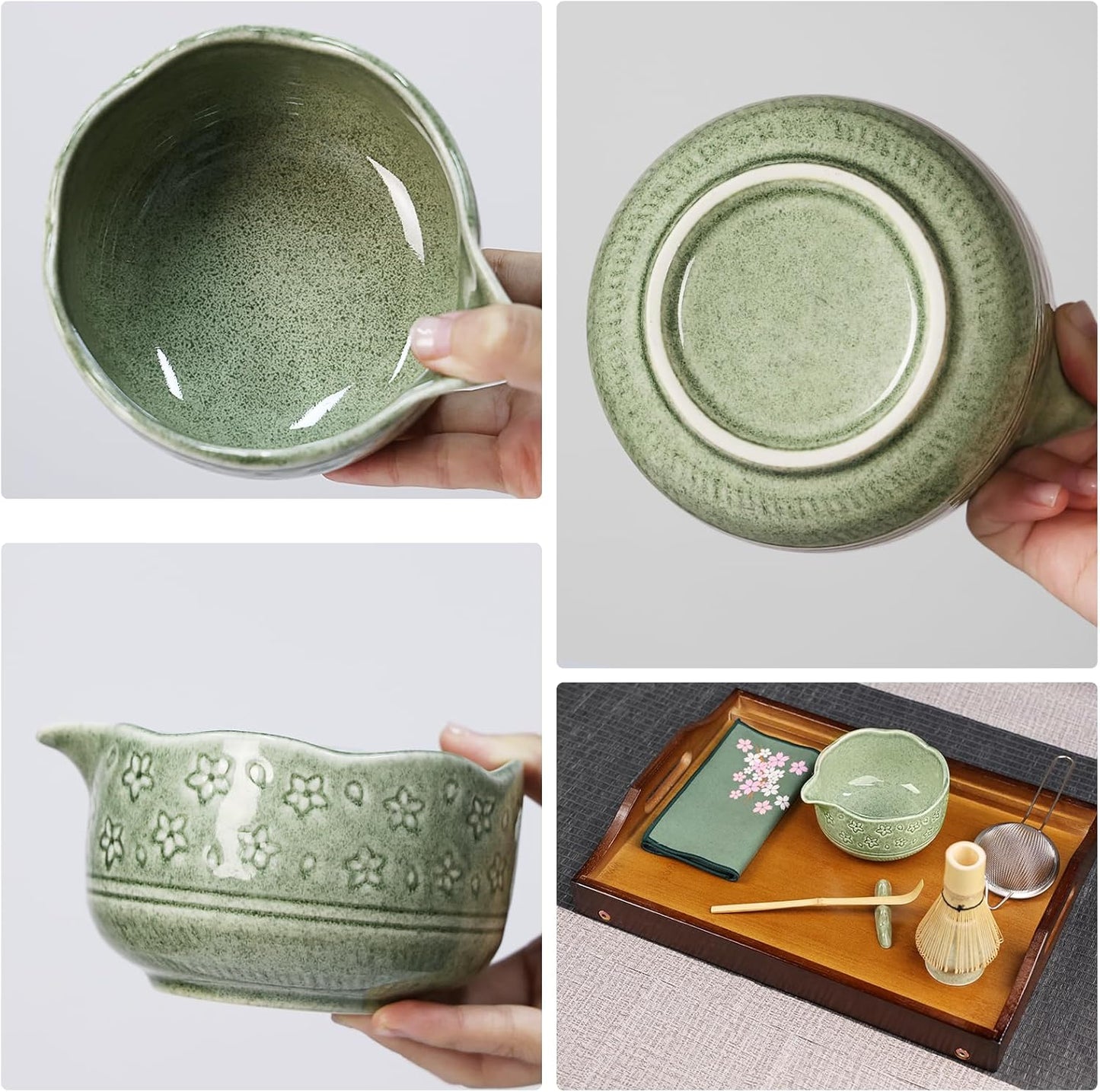 Premium Matcha Tee-Set, Matcha-farbe
