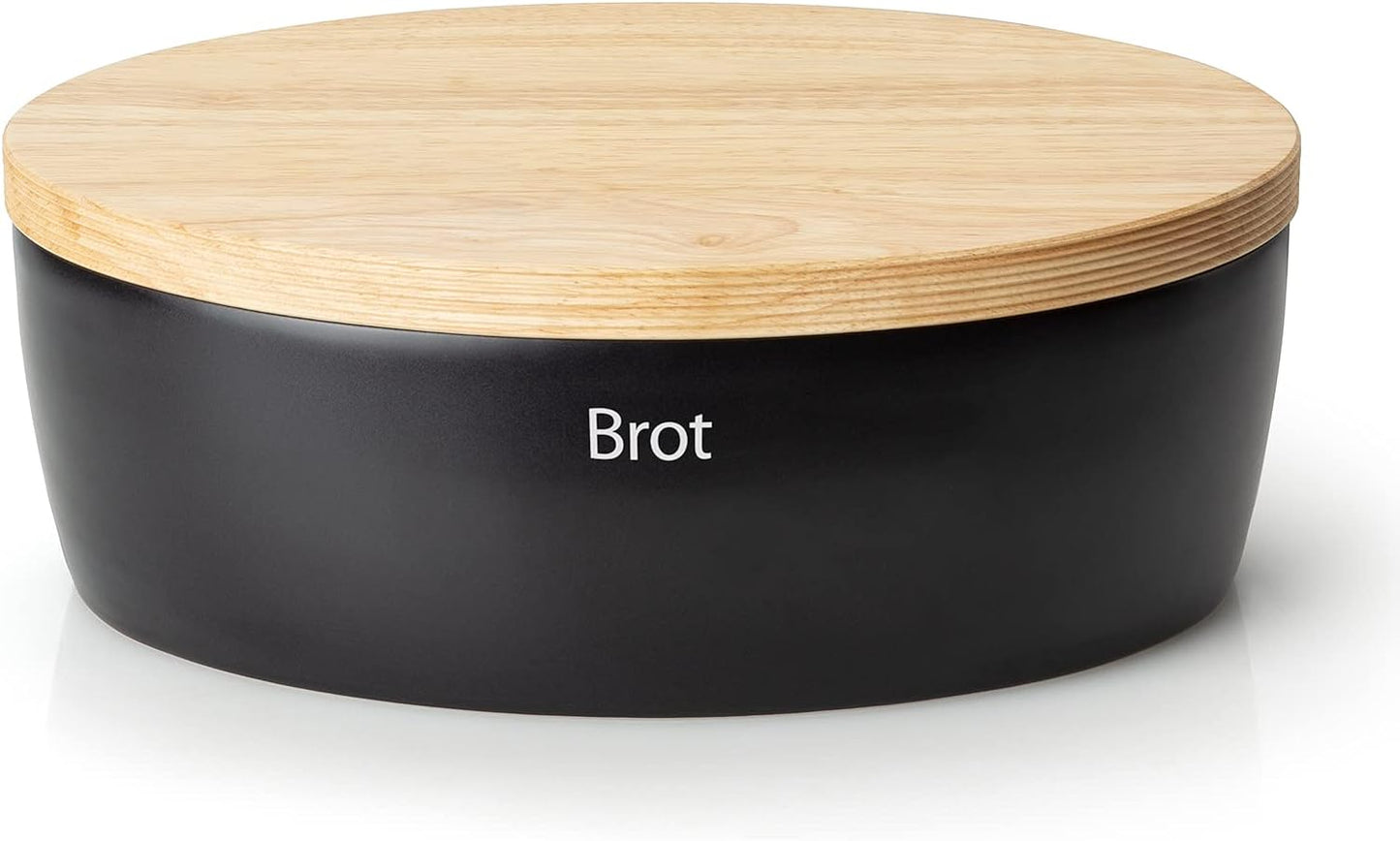 Brottopf, 30 x 23 x H13,5 cm Schwarz