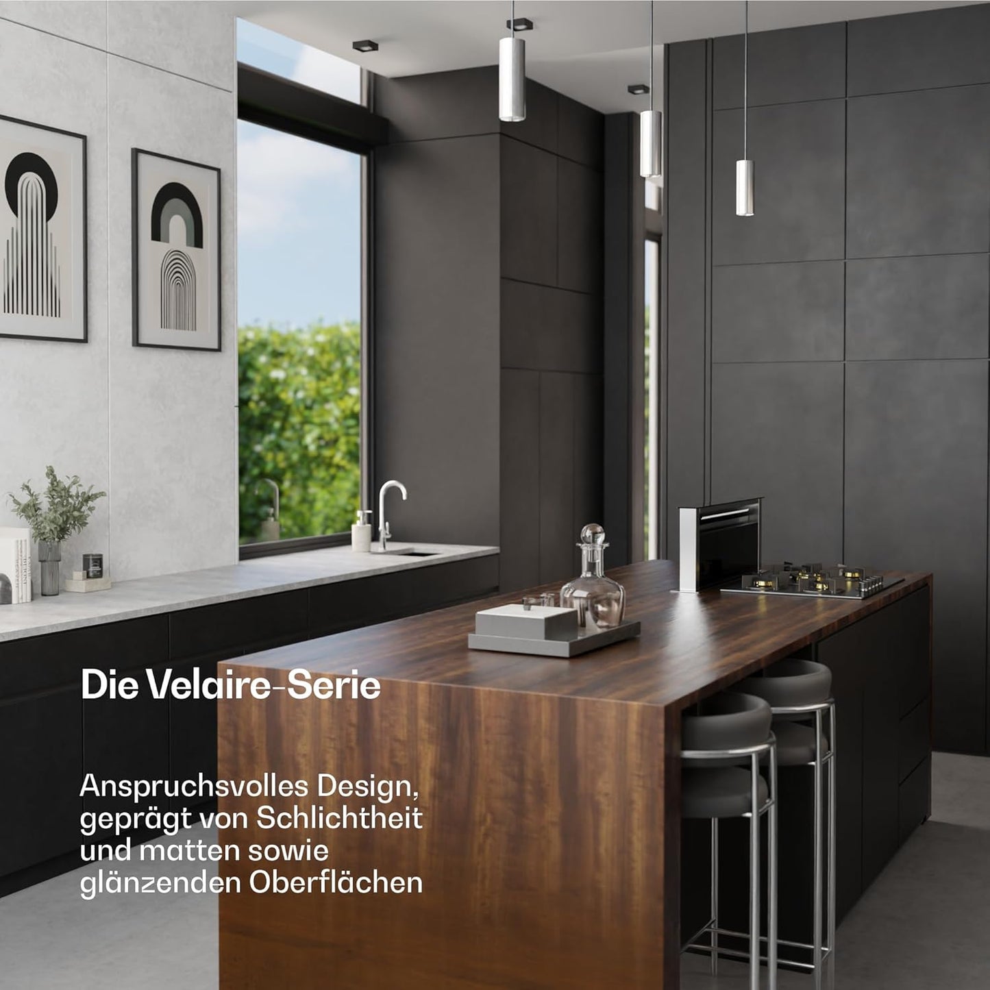 Velaire Frühstücksset: Toaster, Wasserkocher, Kaffeemaschine, Schwarz Komplettset