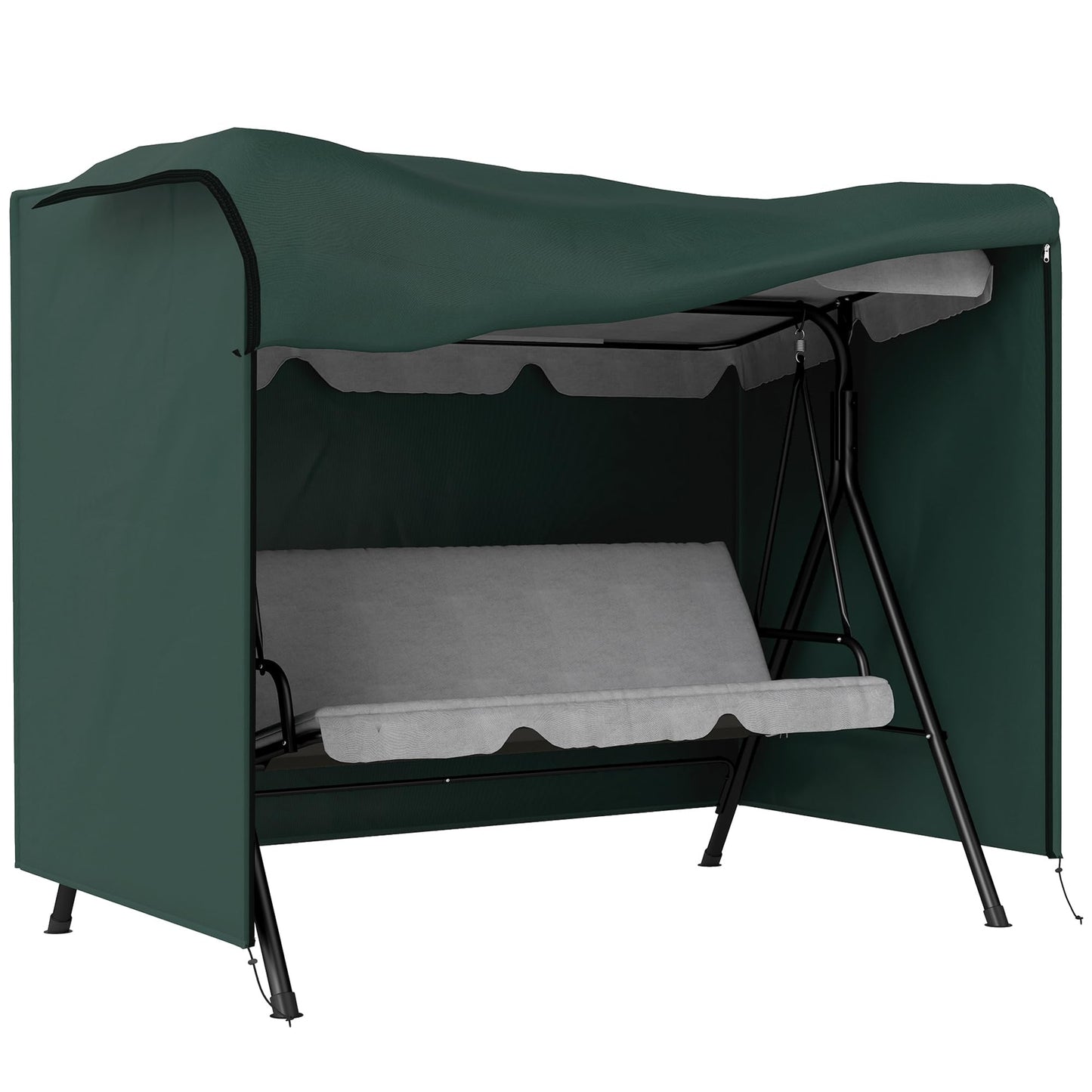 Abdeckung für Hollywoodschaukel, 205L x 124B x 164H cm Dunkelgrün