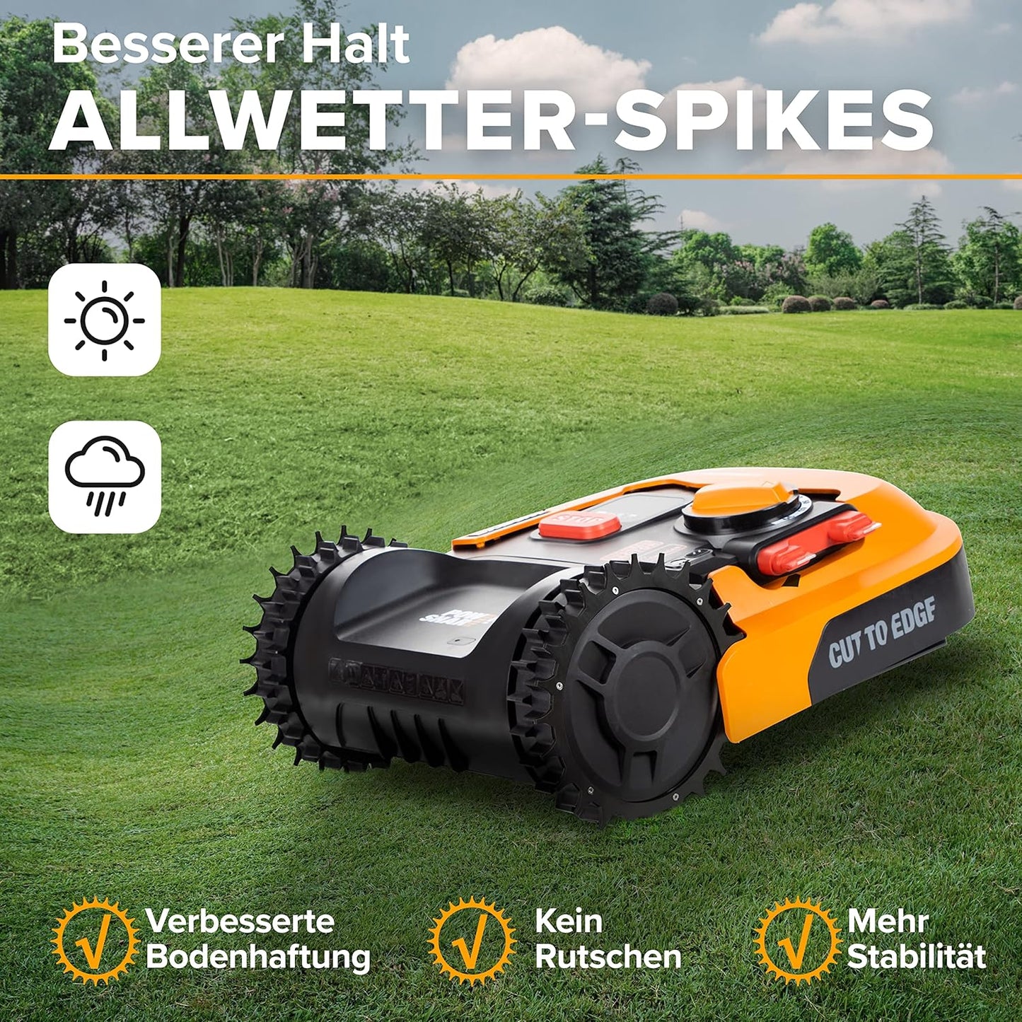 Mähroboter-Spikes für Worx Modelle