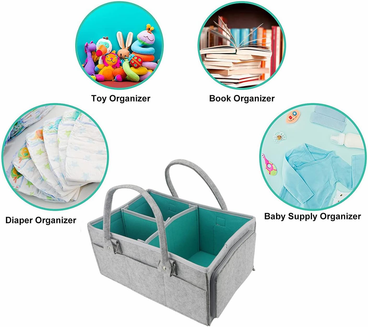 Faltbarer Baby-Windel-Caddy Organizer