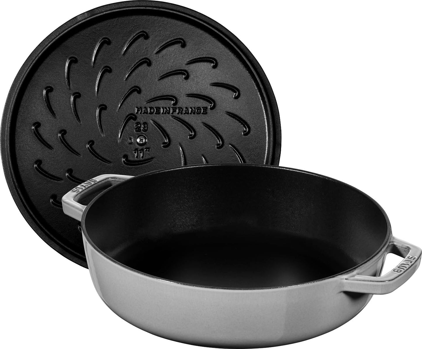 Bräter mit Chistera Drop-Structure, Graphitgrau 24 cm