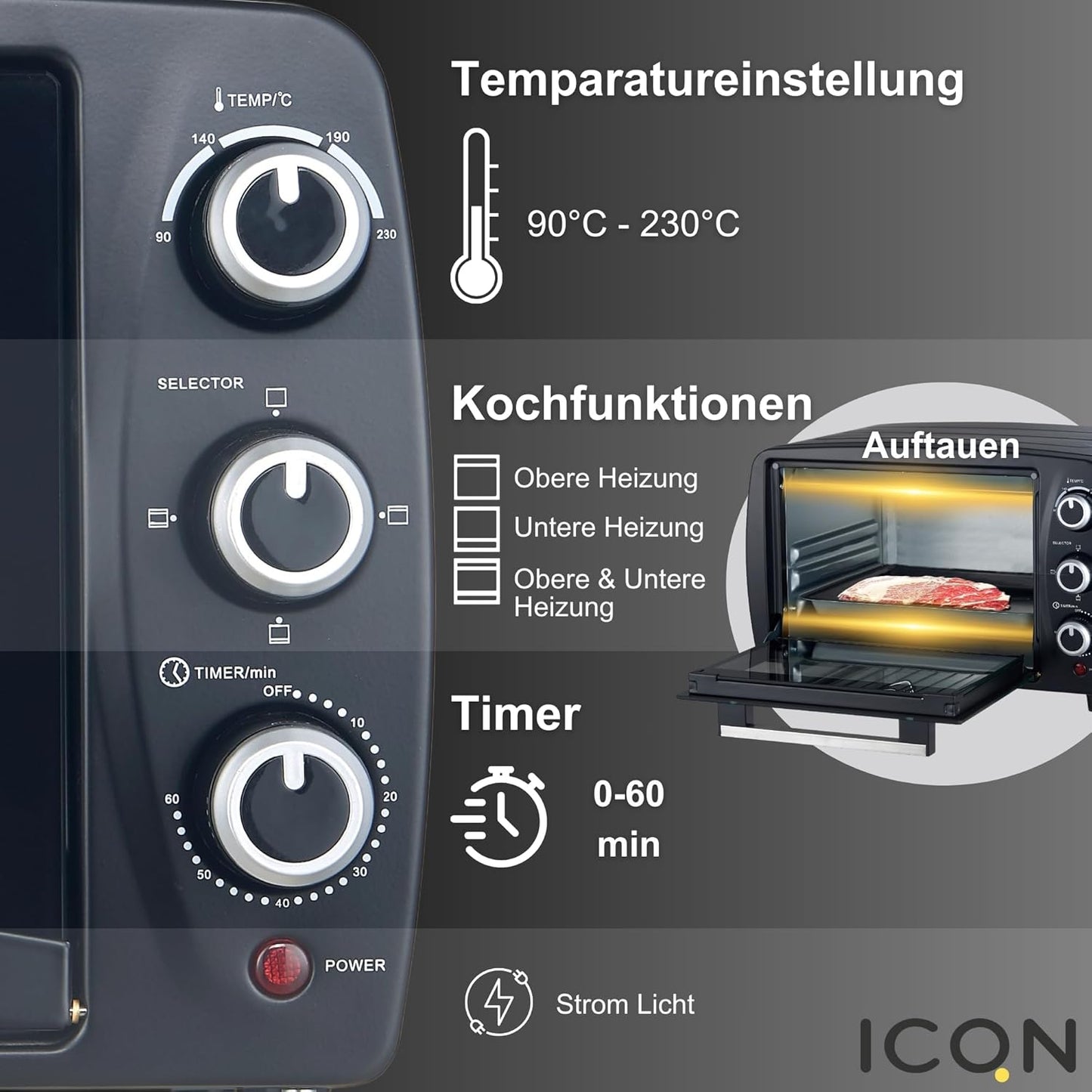 Minibackofen, 15 Liter