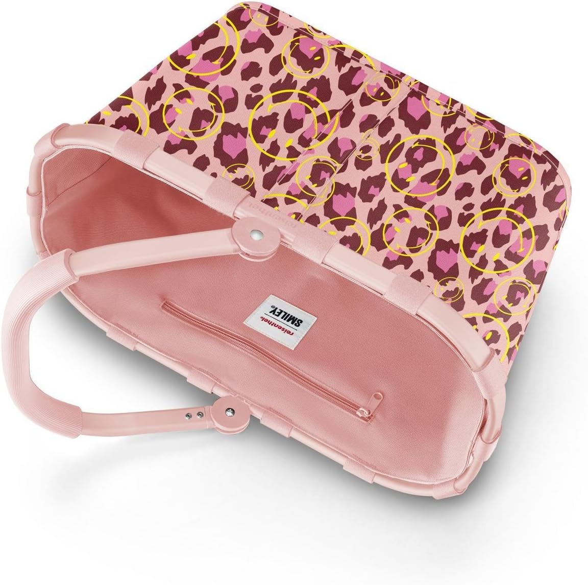 Carrybag Smiley Einkaufskorb mit Innentasche, wasserabweisend, Smiley Leo Blush Single