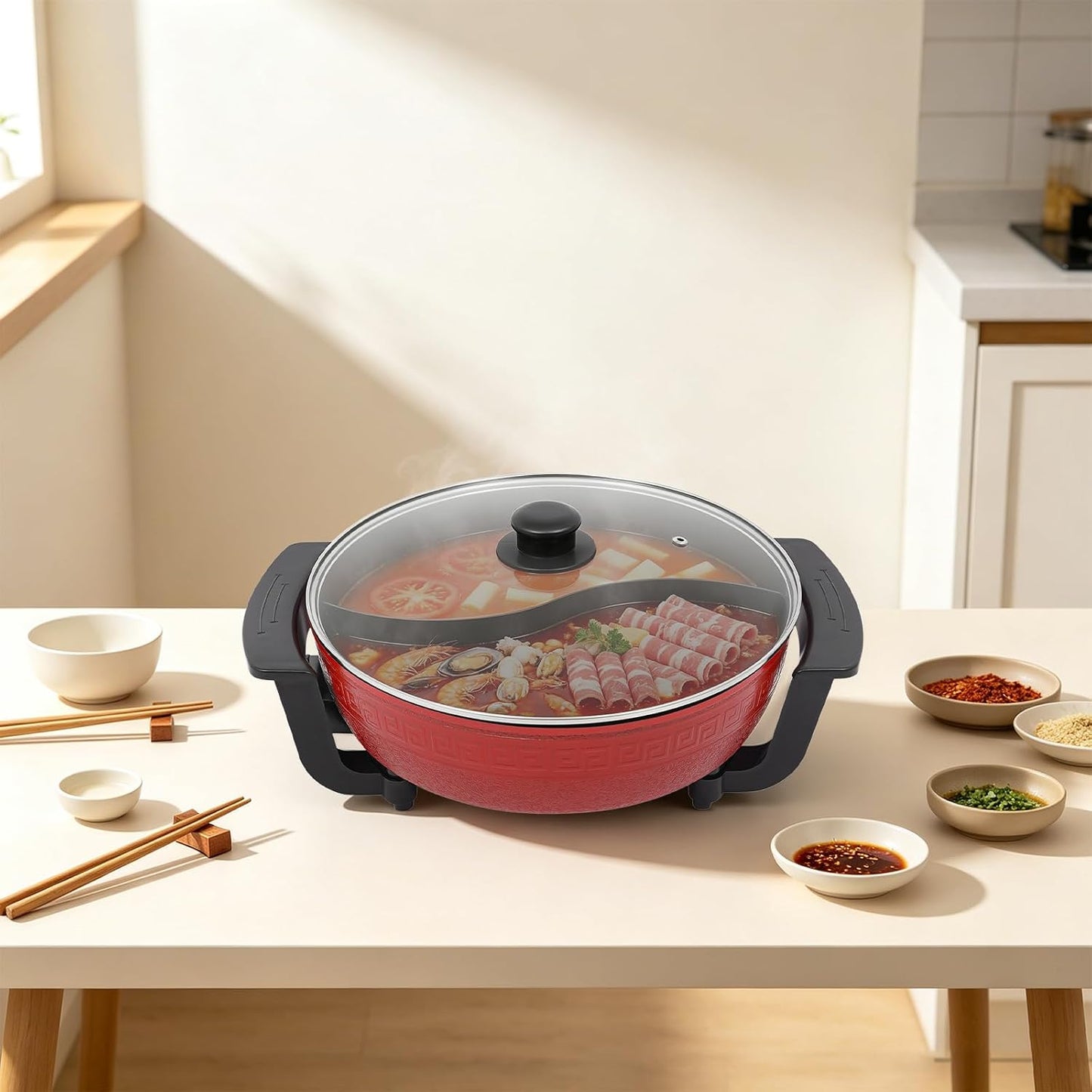 Elektrischer Hotpot mit Antihaftbeschichtung