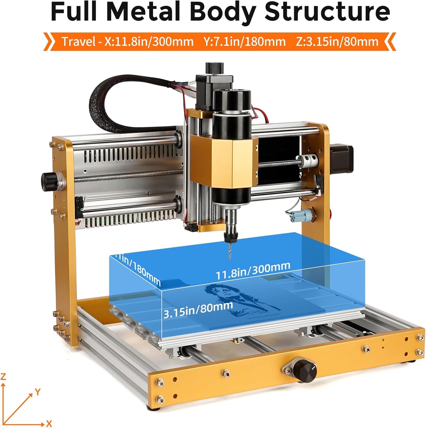 CNC-Fräsmaschine 3018 Pro+ mit Spindel