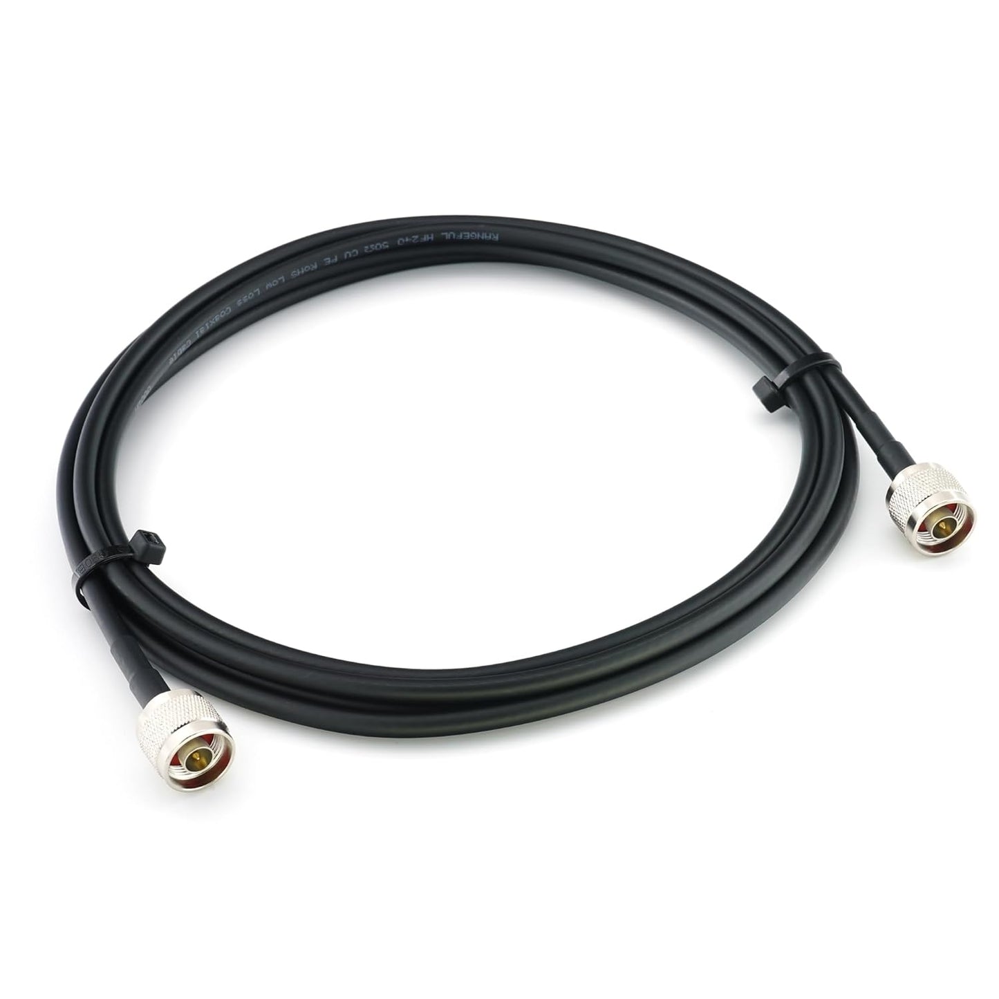 N Stecker Verlängerungskabel für Antennen HF-240 (LMR 240), 3 m N Male / N Male