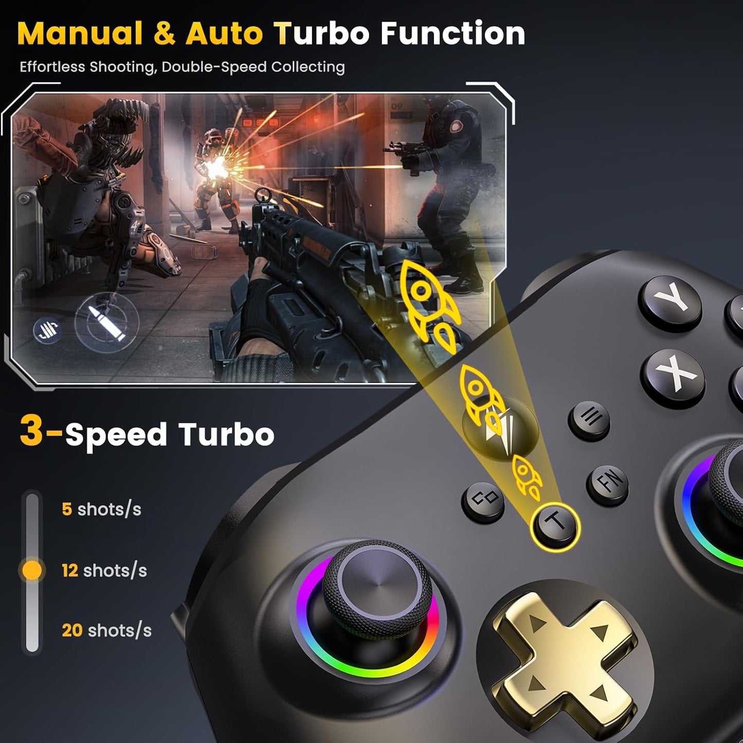 Wireless Gaming Controller mit Ladestation PC300, PC300