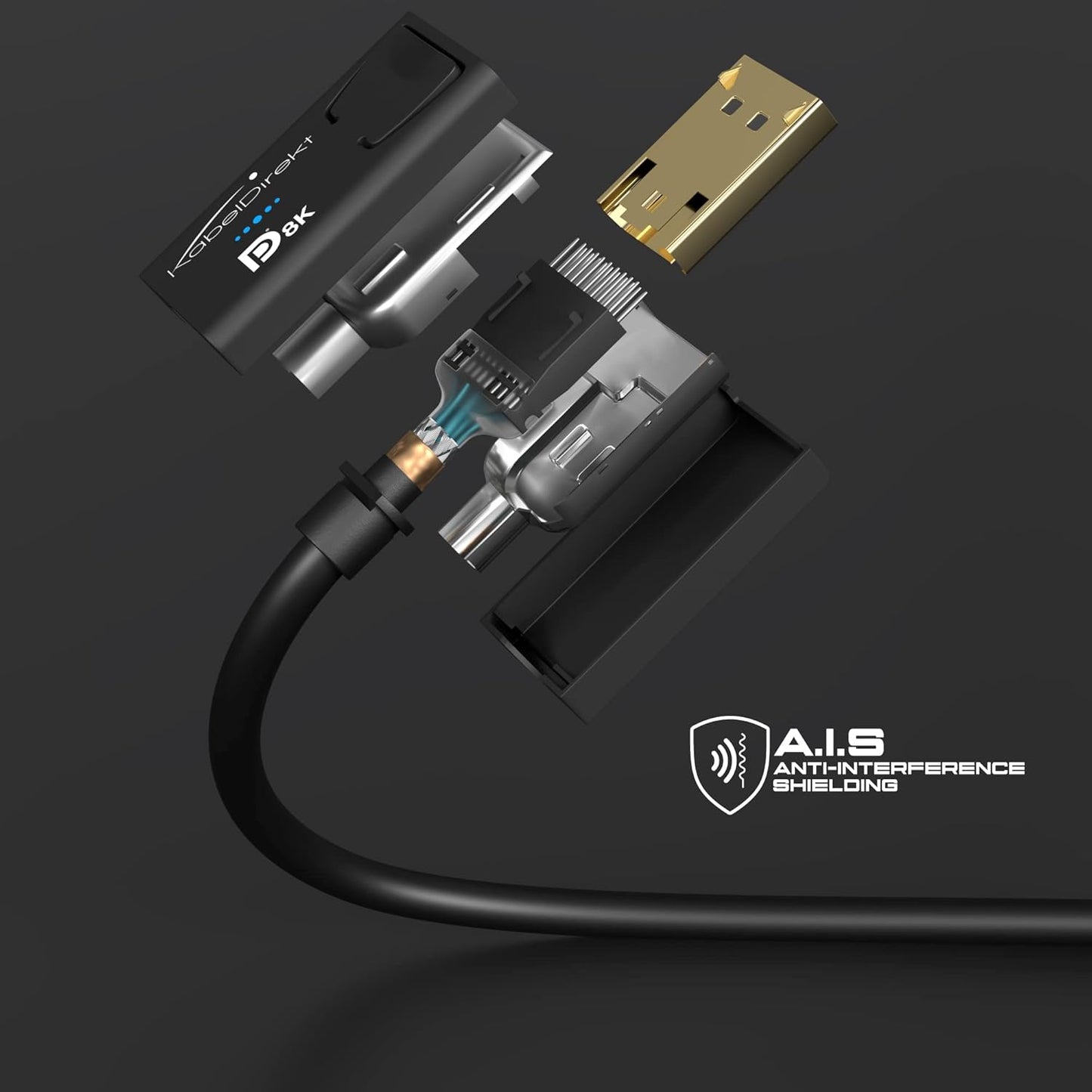 2er-Pack 8K DisplayPort Kabel, 1m 8K VESA (2er-Pack)