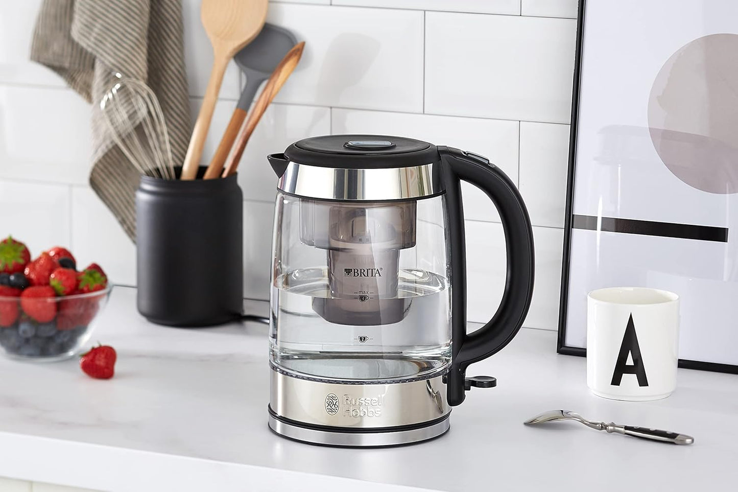 Wasserkocher Clarity mit BRITA Wasserfilter, Glas Wasserkocher + BRITA Wasserfilter, Single