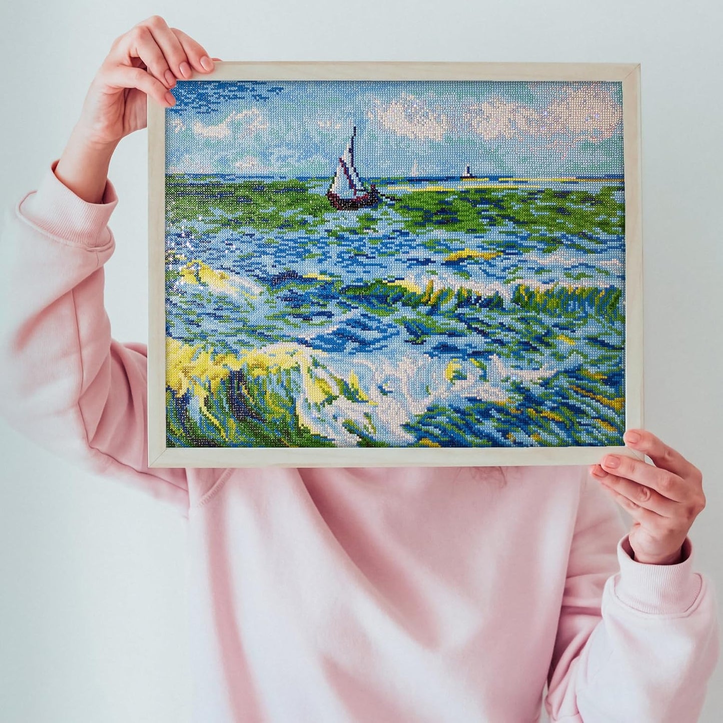 Diamond Painting Set Seascape At Saint Maries (Van Gogh), DD12-029, 55x45 cm, Seascape At Saint Maries (Van Gogh)