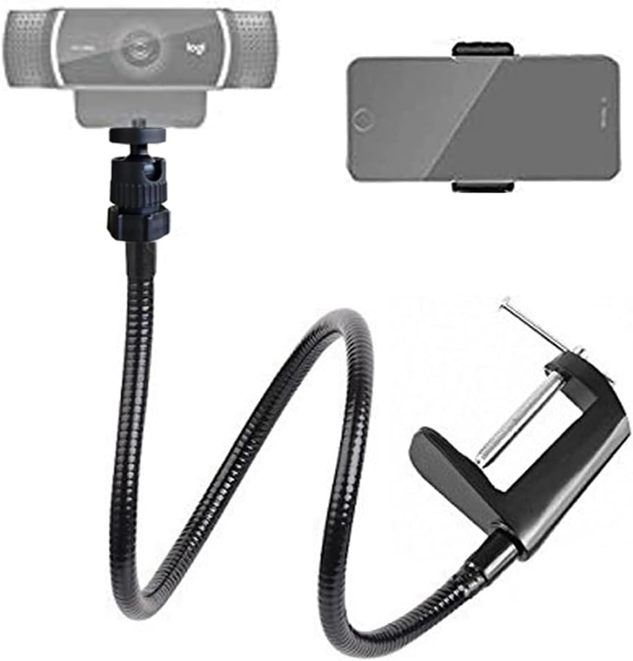 Verstellbarer Schwanenhals-Webcam-/Handyhalter (68,6 cm), Webcam-/Telefonständer (Standard)