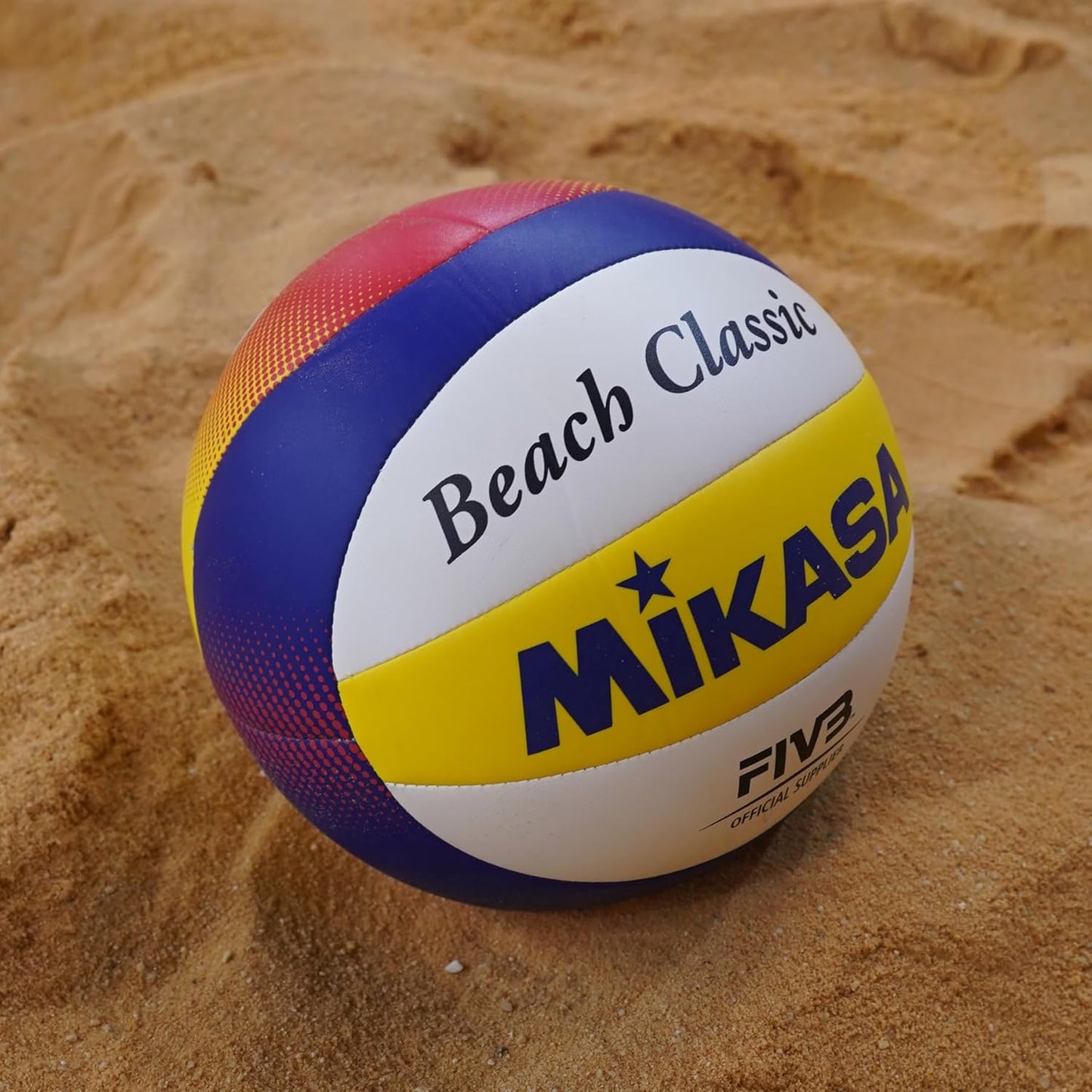 Beachvolleyball Beach Classic (Grösse 5), 5 Blau/Gelb/Rot