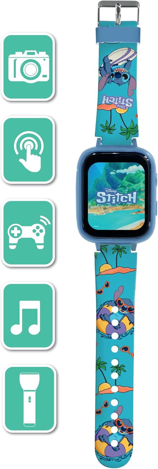 Stitch-Farbdisplay-Uhr mit Kamera, Disney Stitch
