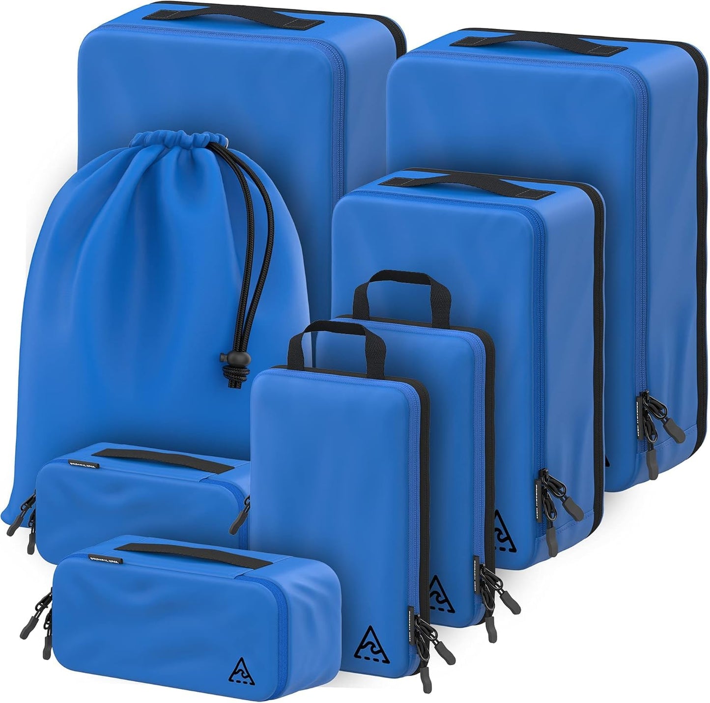 Kompressions-Verpackungswürfel-Set, Blau 8-piece
