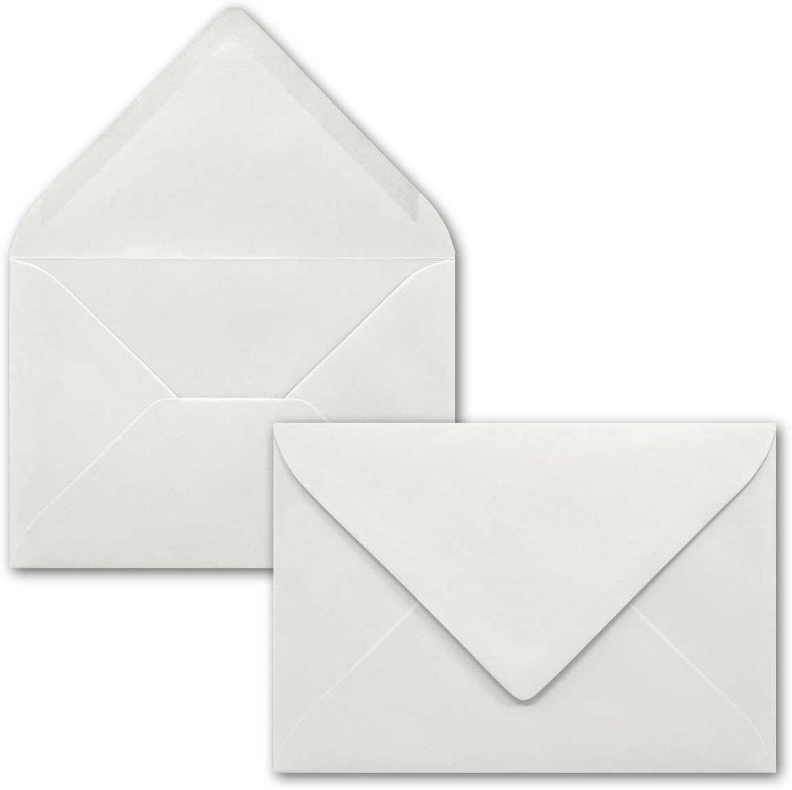 Briefumschläge DIN C6 (250 Stück), 250 Umschläge 35-Hellgrau