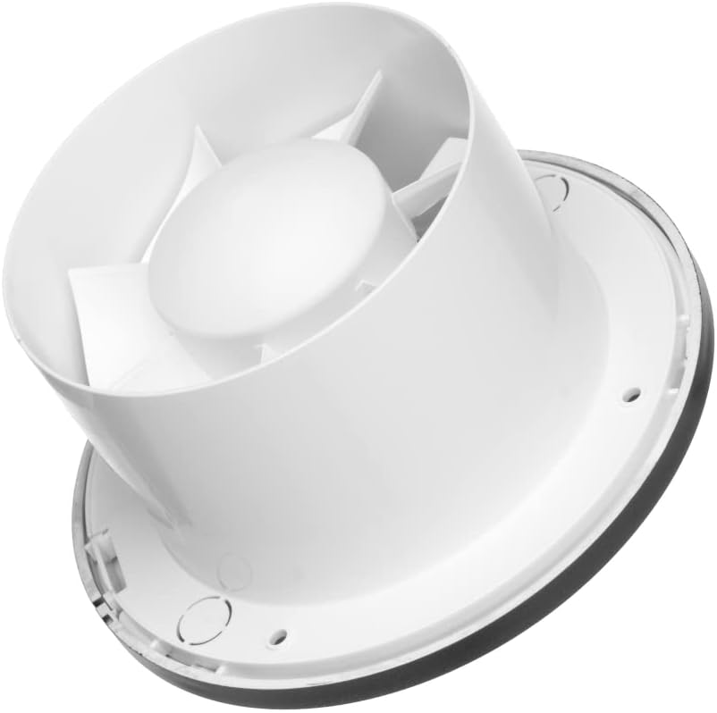 Bad-Lüfter gegen Feuchtigkeit - Leiser Ventilator 125mm, Ø 125mm Anthrazit