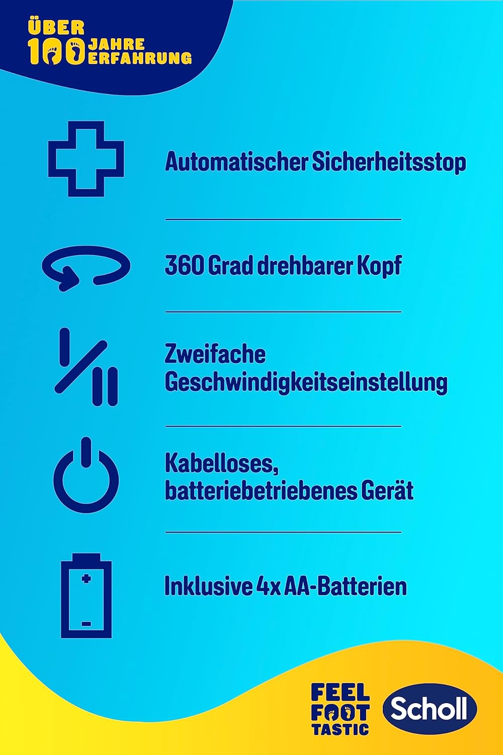Hornhautentferner, DE Design Blau