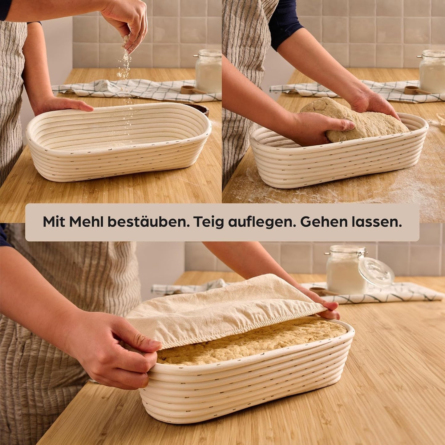 Gärkorb-Set, 35 cm
