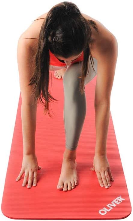 Gymnastik- und Yogamatte, 180 x 60 x 1 cm / Rot