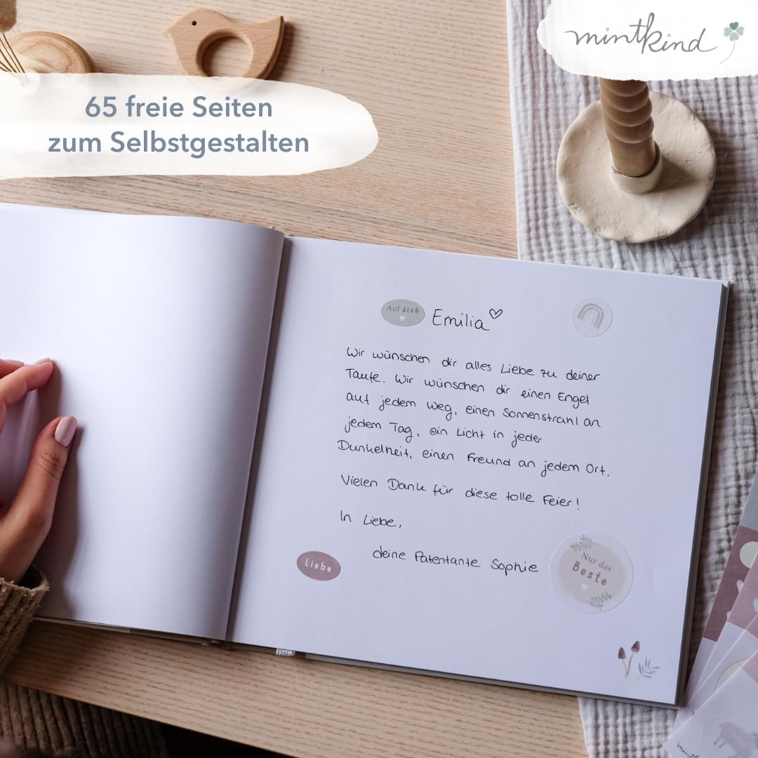 Gästebuch zur Taufe mit 72 Innenseiten, Wal ohne Stickerset