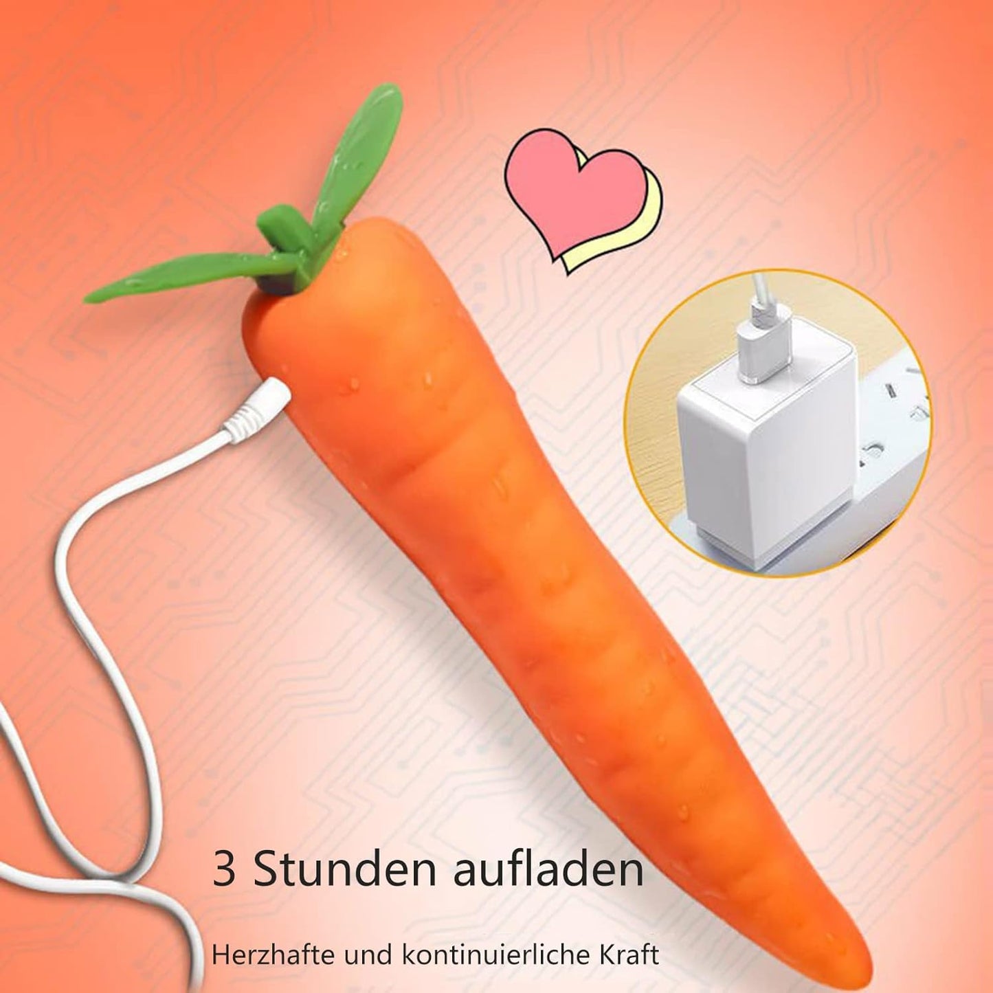 G-Punkt Karottenvibrator mit 10 Vibrationsmodi, C