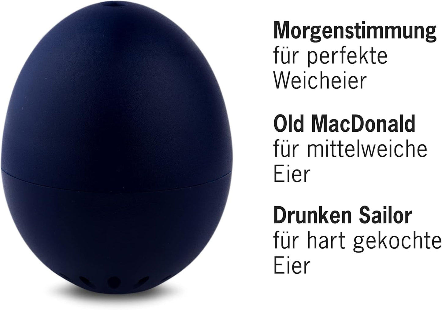 Singende Eieruhr Classic, 5,1 x 4,5 cm Dunkelblau