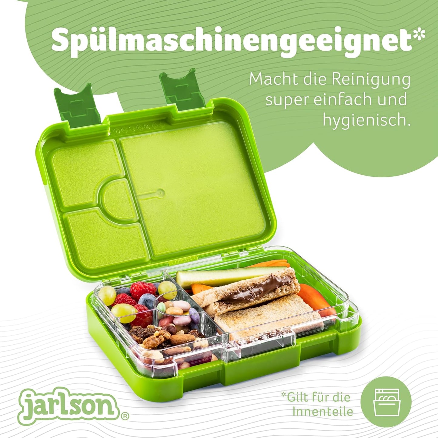 Auslaufsichere Bento Lunchbox mit Trennfächern Toni, Panda