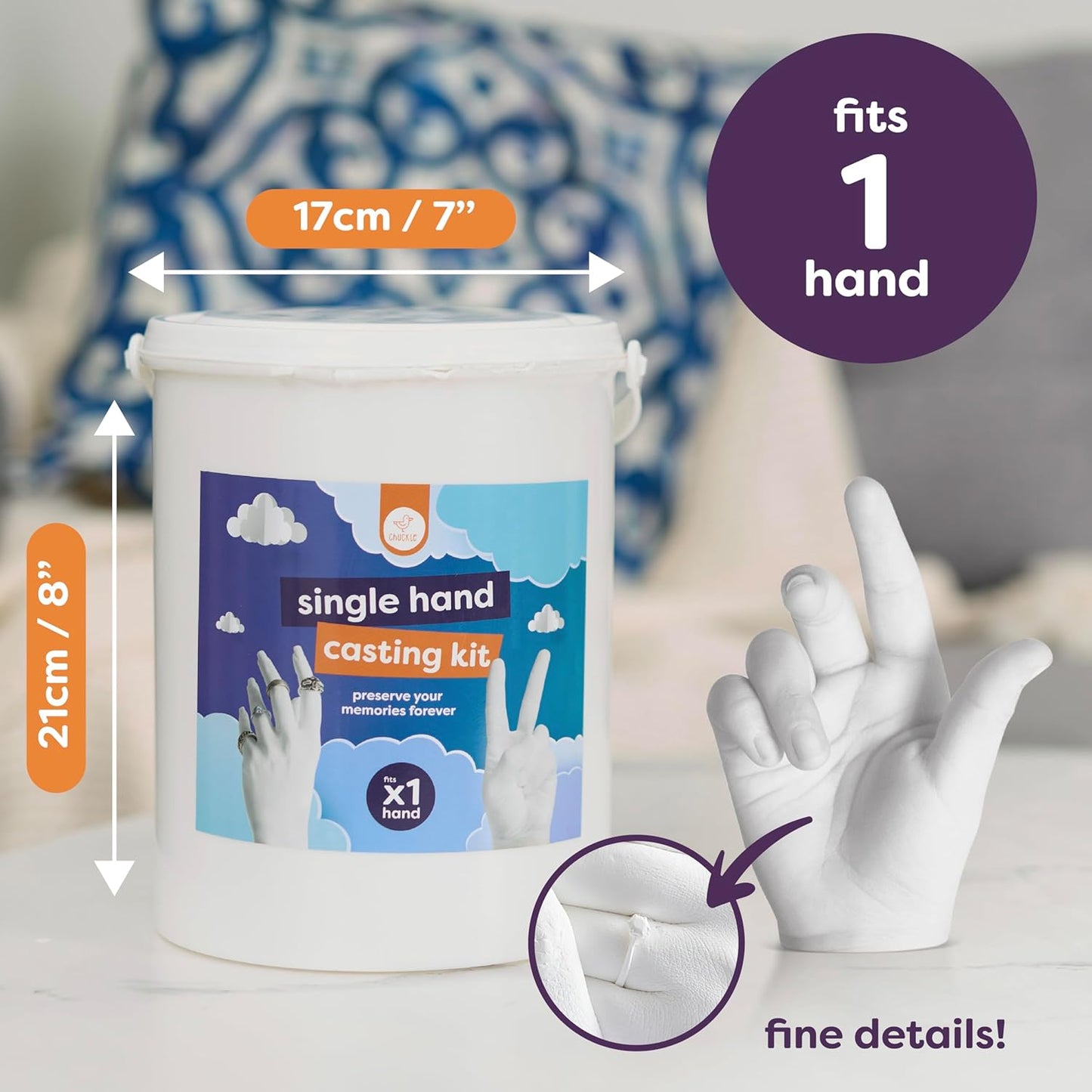 3D Hand-Guss-Kit für personalisierte Andenken, Einzeln