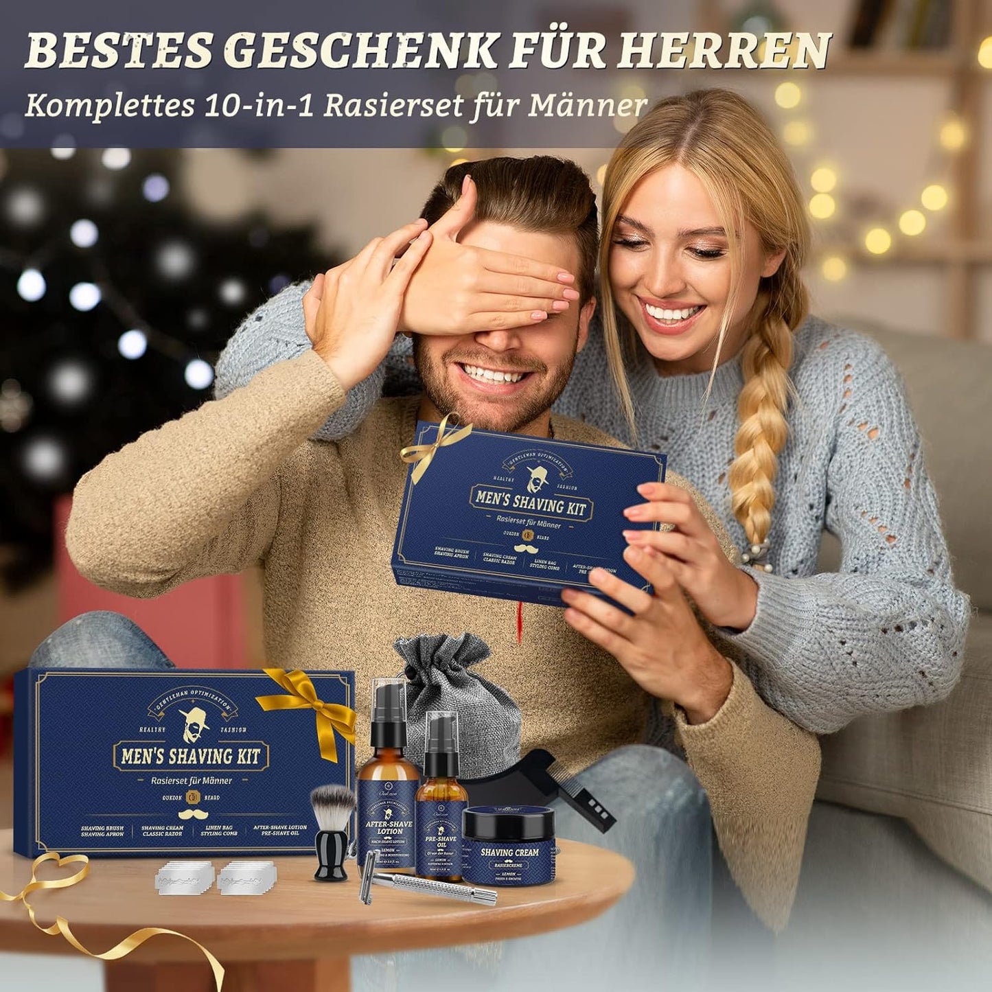 Bartpflege Set, Bartpflege Set mit Rasierset