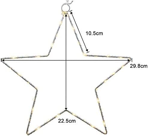 2er-Set Leuchtsterne, Mehrfarbig