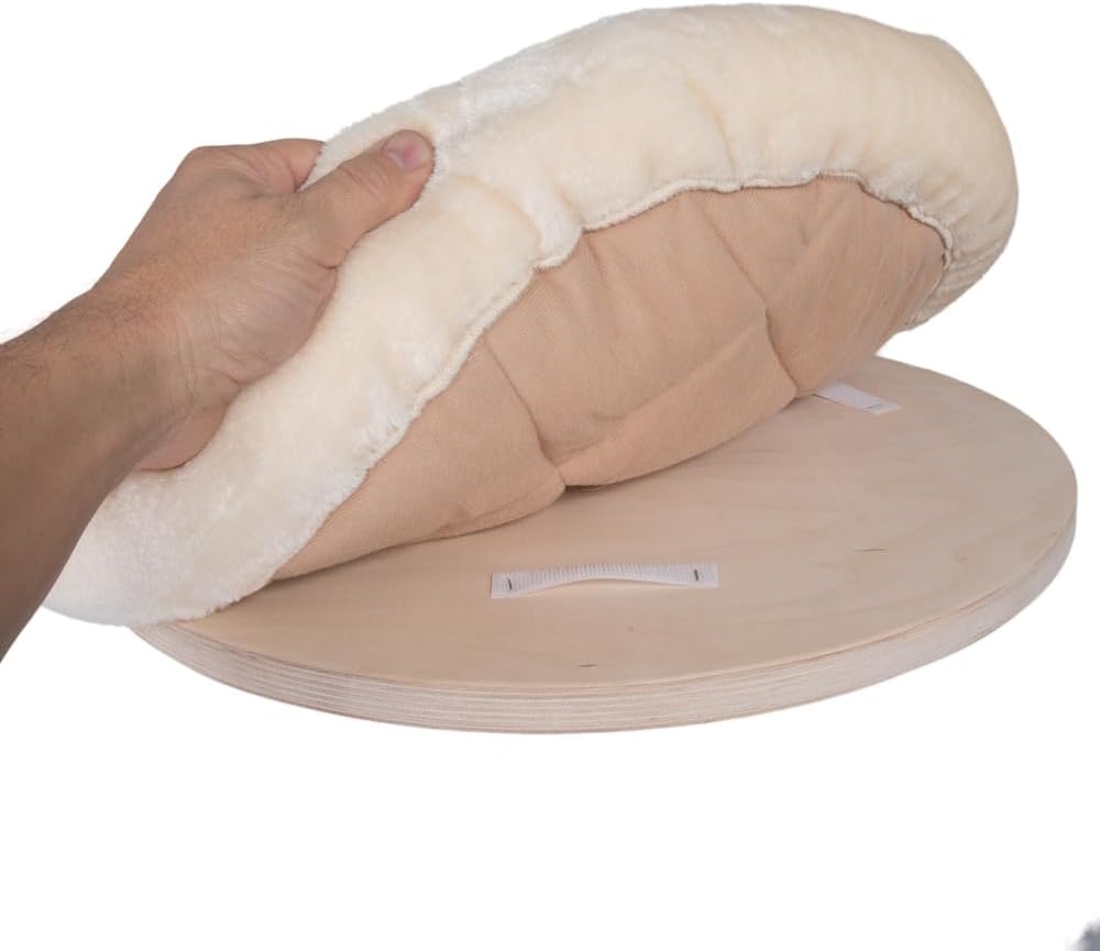 Wandliegebett Dahlia für Katzen, Creme