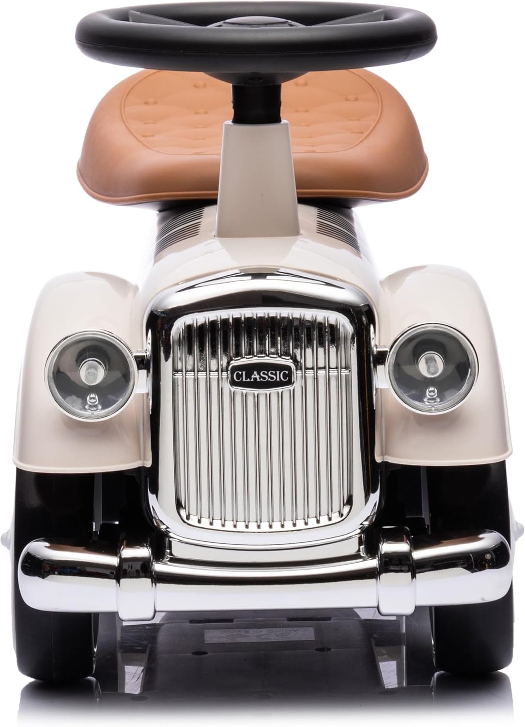 Retro-Rutschauto Classic mit Hupe, Elfenbein