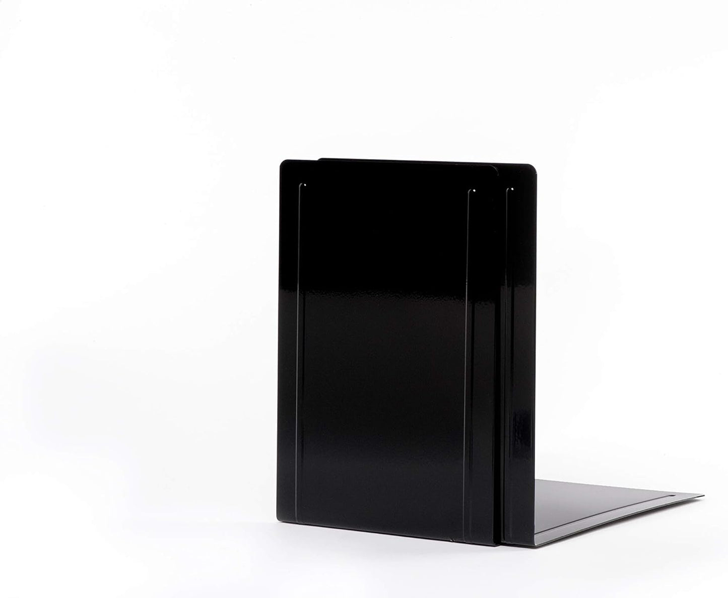2er-Set Buchstützen für Büro & Regal, Schwarz 24 x 16 x 24 cm Buchstütze