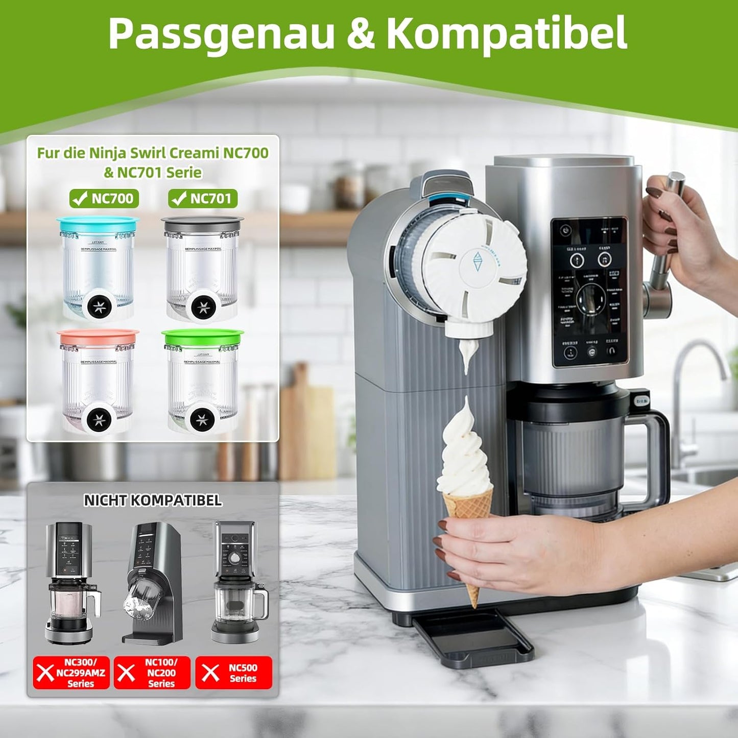 Behälter-Set für Ninja CREAMi