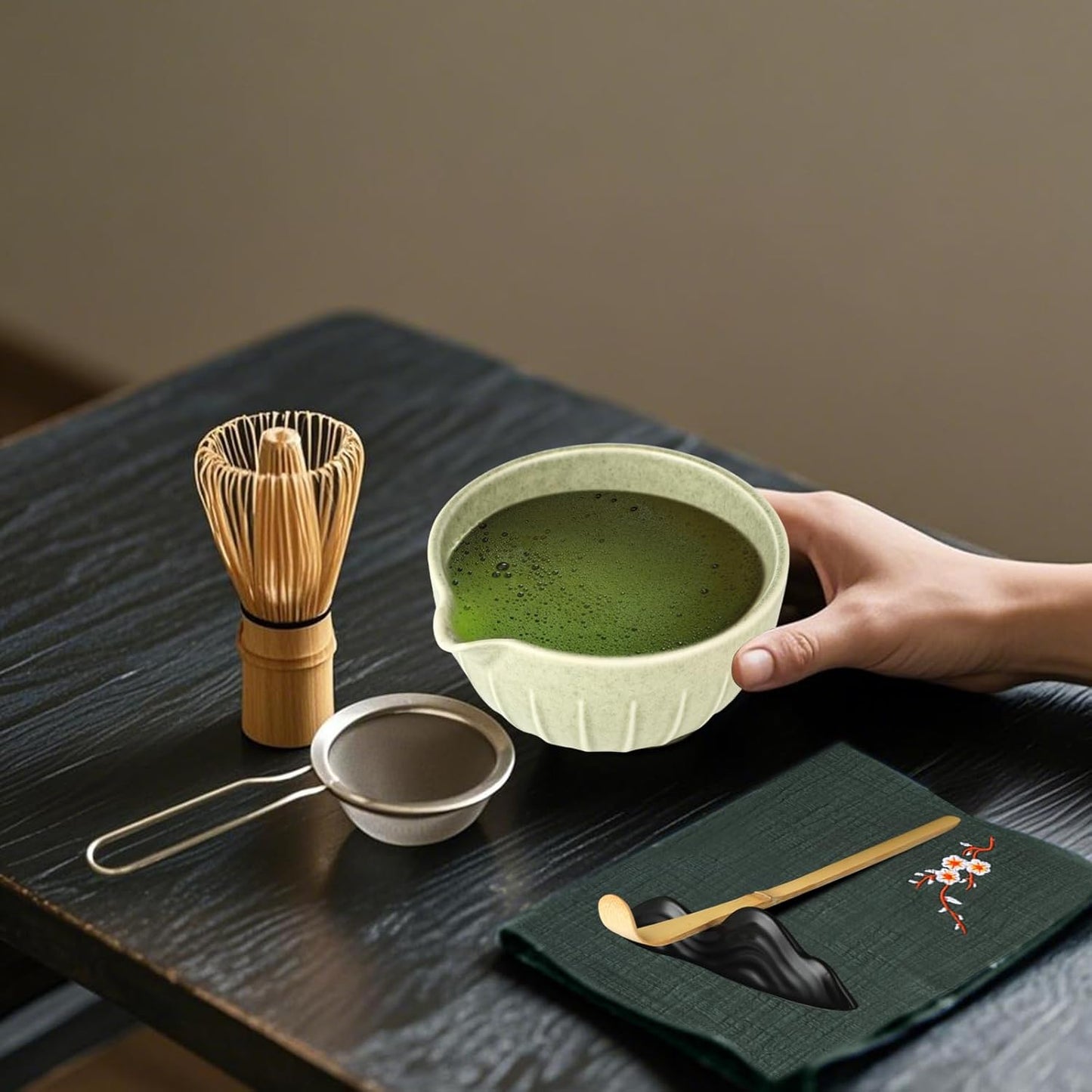 7-teiliges Matcha Tee-Set für Anfänger