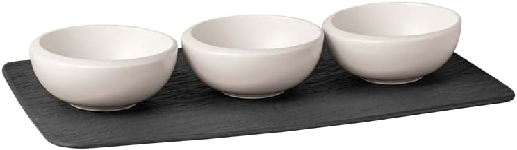NewMoon Dipschalen-Set, 4-teilig, Modern & Schlicht Elegant & Klassisch