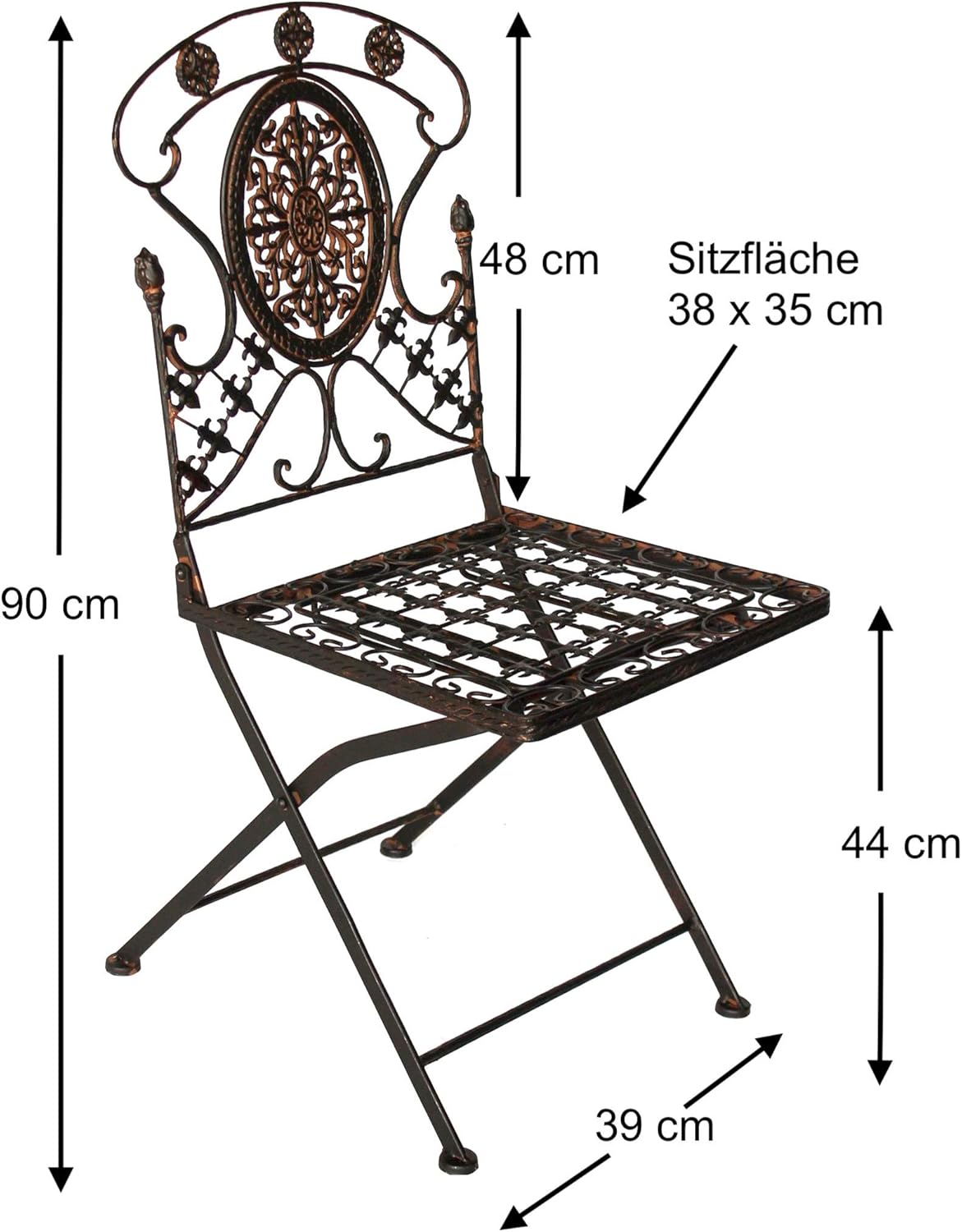 Gartenstuhl im Vintage-Design