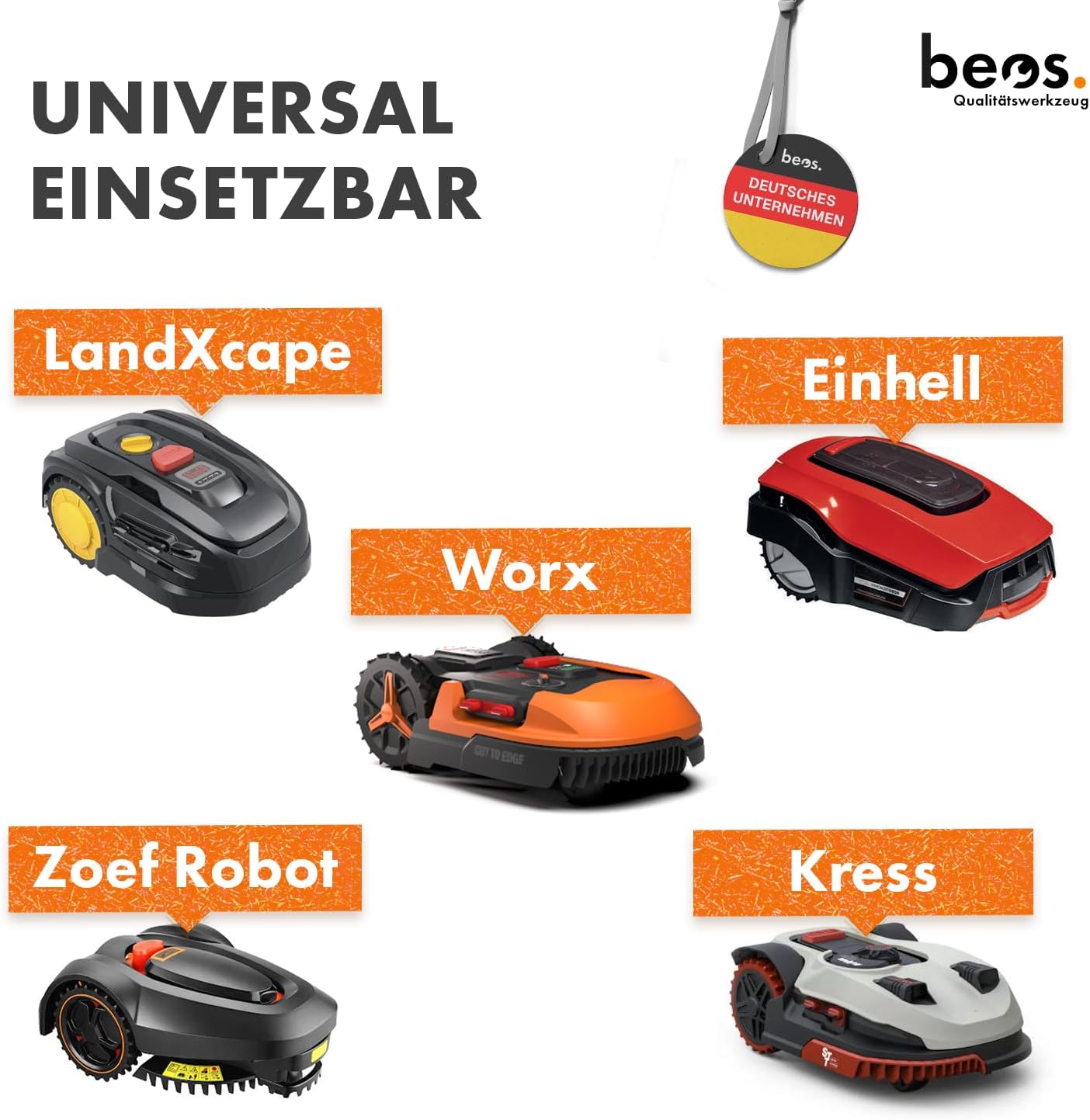 Ersatzmesser für Rasenmäher, Für Worx & Landxcape
