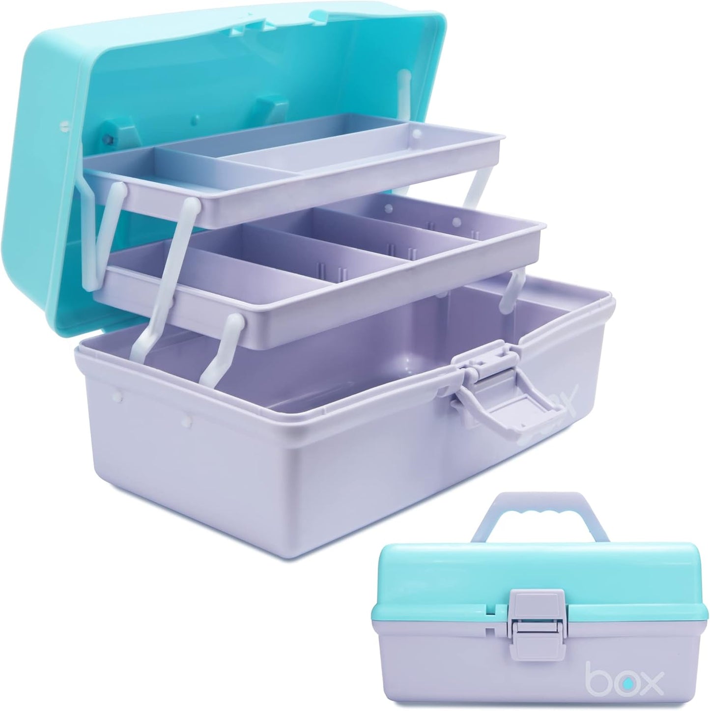 3-Regal Mehrzweck-Aufbewahrungsbox, Blau Lila